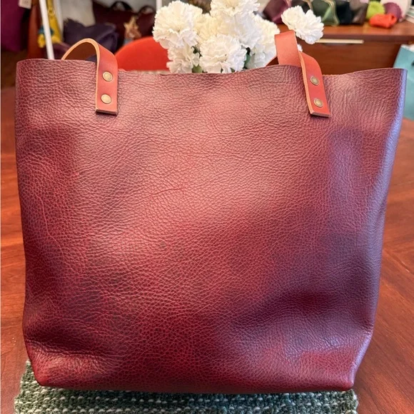 Medium Cinnamon Bear Classic Tote Bag Portland Leather Goods - Picture 2 of 11